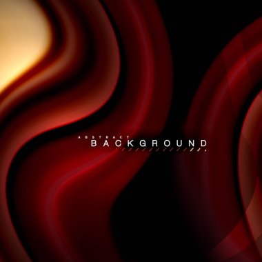 Sıvı karıştırma renkler dalga arka plan tasarlamak vektör. Renkli örgü dalgalar