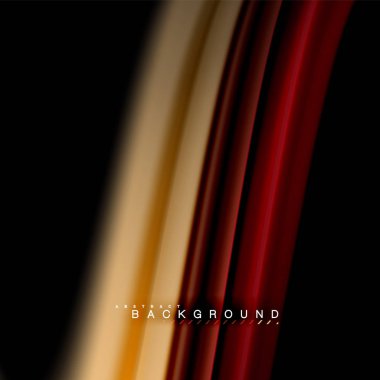 Sıvı karıştırma renkler dalga arka plan tasarlamak vektör. Renkli örgü dalgalar