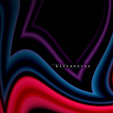 Sıvı çok renkli çizgilerle oluşturulan geometrik şekiller