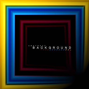 Sıvı çok renkli çizgilerle oluşturulan geometrik şekiller