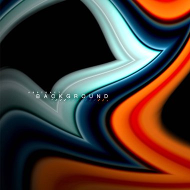 Sıvı çok renkli çizgilerle oluşturulan geometrik şekiller