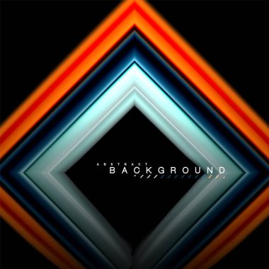 Sıvı çok renkli çizgilerle oluşturulan geometrik şekiller