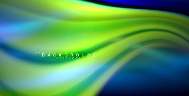 Neon parlayan dalga, sihirli enerji ve ışık arka plan