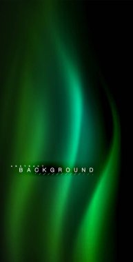 Neon parlayan dalga, sihirli enerji ve ışık arka plan