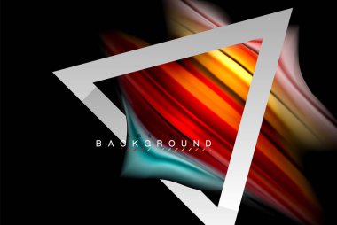 Sıvı sıvı metalik tarzı çizgi şeklinde Holografik dizayn renkleri