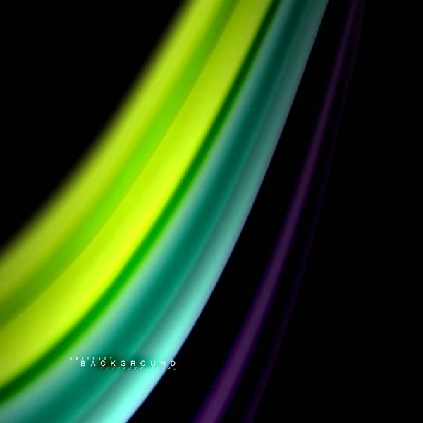 流体の混合色はベクトル波抽象的な背景デザインです。カラフルなメッシュ波 — ストックベクタ