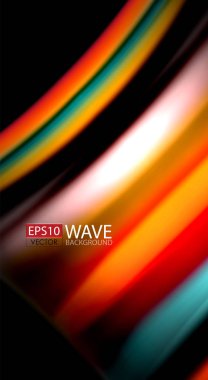 Renk dalga satırları arka plan bulanıklık