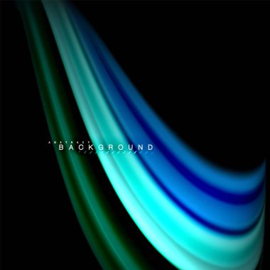 Sıvı karıştırma renkler dalga arka plan tasarlamak vektör. Renkli örgü dalgalar