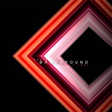 Sıvı çok renkli çizgilerle oluşturulan geometrik şekiller