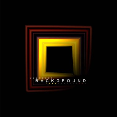 Sıvı çok renkli çizgilerle oluşturulan geometrik şekiller