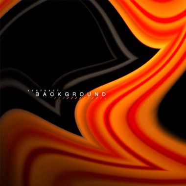 Sıvı çok renkli çizgilerle oluşturulan geometrik şekiller