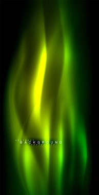 Neon parlayan dalga, sihirli enerji ve ışık arka plan