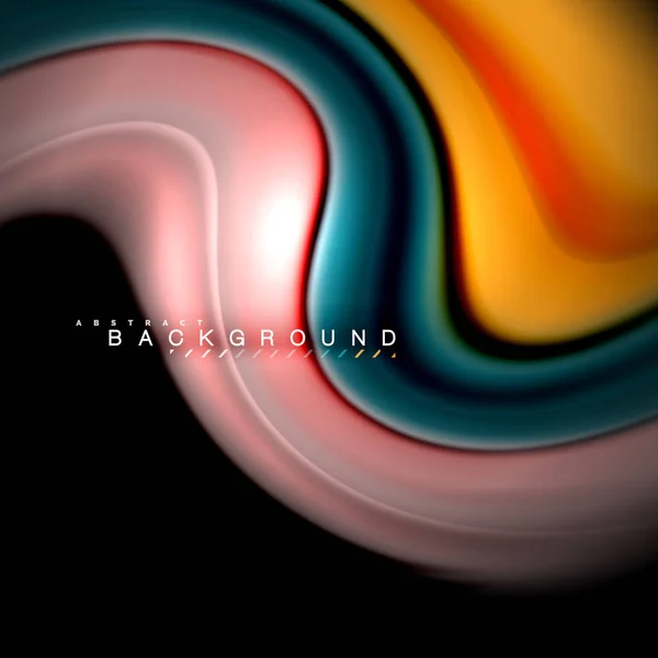 Fluido mezcla colores vector onda abstracto diseño de fondo. Ondas de malla coloridas — Archivo Imágenes Vectoriales