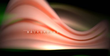 Neon parlayan dalga, sihirli enerji ve ışık arka plan