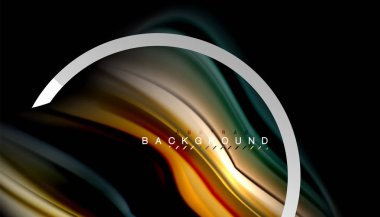 Sıvı sıvı metalik tarzı çizgi şeklinde Holografik dizayn renkleri