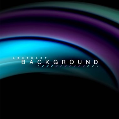 Sıvı karıştırma renkler dalga arka plan tasarlamak vektör. Renkli örgü dalgalar