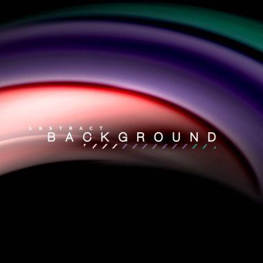 Sıvı karıştırma renkler dalga arka plan tasarlamak vektör. Renkli örgü dalgalar