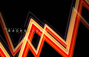 Sıvı çok renkli çizgilerle oluşturulan geometrik şekiller