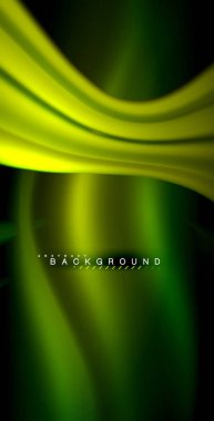 Neon parlayan dalga, sihirli enerji ve ışık arka plan