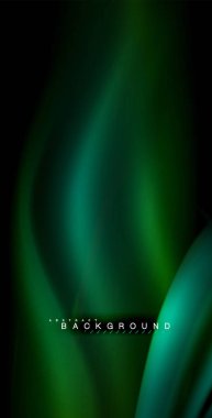 Neon parlayan dalga, sihirli enerji ve ışık arka plan