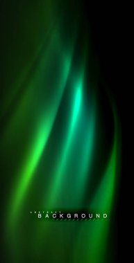 Neon parlayan dalga, sihirli enerji ve ışık arka plan