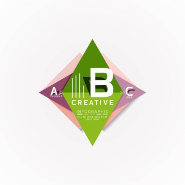 Kağıt seçeneği adımları diyagram Infographic düzeni