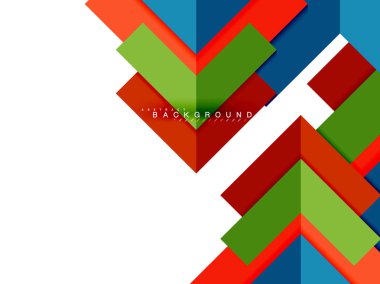 Çok renkli soyut geometrik şekiller, geometri arka plan web afiş için