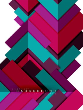 Çok renkli soyut geometrik şekiller, geometri arka plan web afiş için