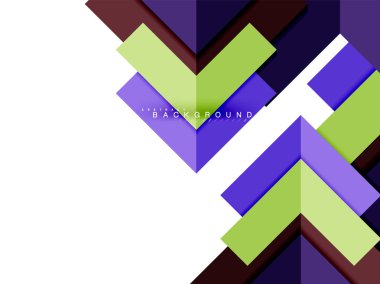 Çok renkli soyut geometrik şekiller, geometri arka plan web afiş için