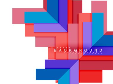 Çok renkli soyut geometrik şekiller, geometri arka plan web afiş için