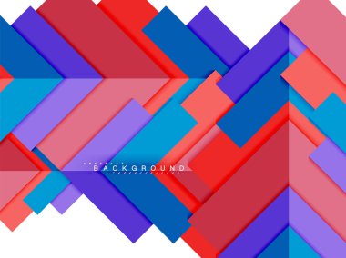 Çok renkli soyut geometrik şekiller, geometri arka plan web afiş için