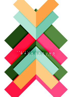 Çok renkli soyut geometrik şekiller, geometri arka plan web afiş için