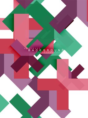 Çok renkli soyut geometrik şekiller, geometri arka plan web afiş için