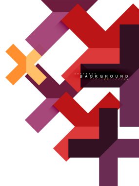 Çok renkli soyut geometrik şekiller, geometri arka plan web afiş için