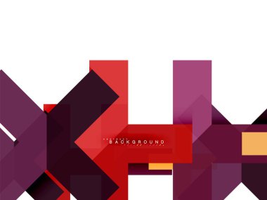Çok renkli soyut geometrik şekiller, geometri arka plan web afiş için