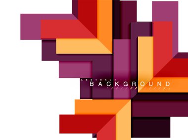 Çok renkli soyut geometrik şekiller, geometri arka plan web afiş için