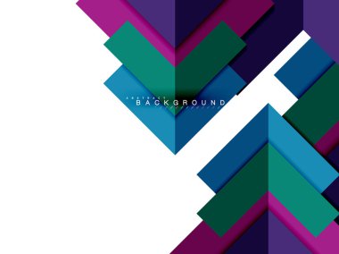 Çok renkli soyut geometrik şekiller, geometri arka plan web afiş için