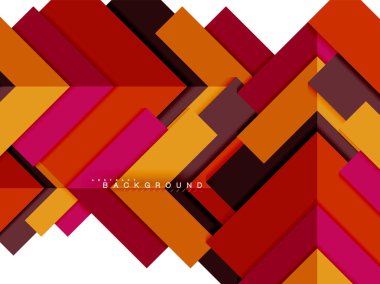 Çok renkli soyut geometrik şekiller, geometri arka plan web afiş için