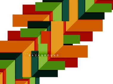Çok renkli soyut geometrik şekiller, geometri arka plan web afiş için