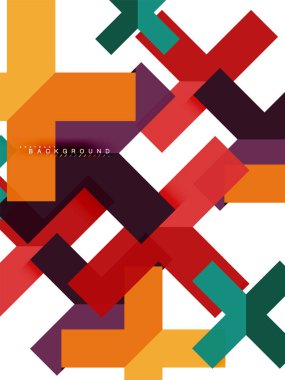 Çok renkli soyut geometrik şekiller, geometri arka plan web afiş için