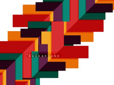 Çok renkli soyut geometrik şekiller, geometri arka plan web afiş için