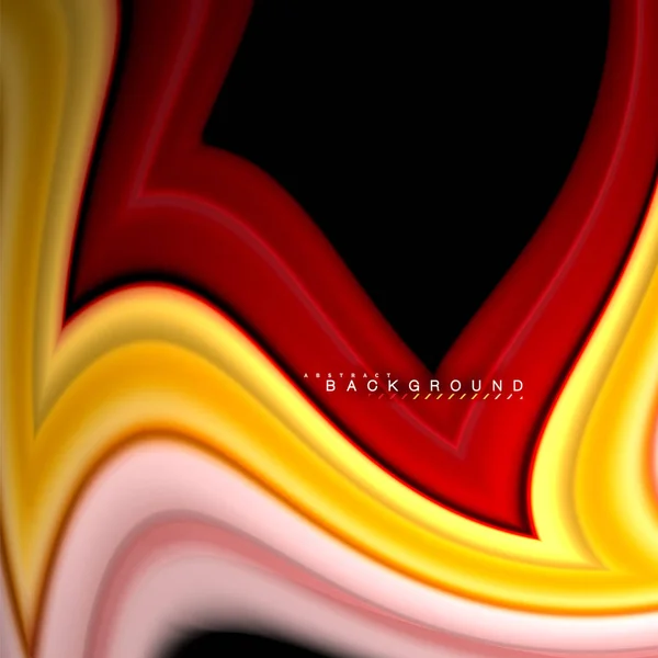 Formes géométriques créées avec des lignes multicolores fluides — Image vectorielle