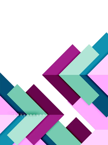 Barevné abstraktní geometrické tvary, geometrie pozadí pro web banner — Stockový vektor