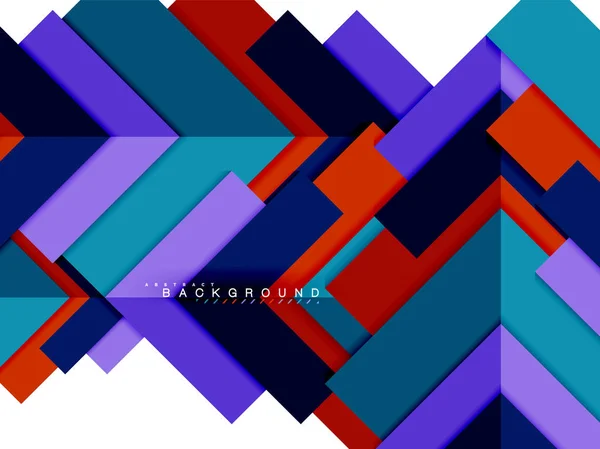 Formas geométricas abstractas multicolores, fondo de geometría para banner web — Vector de stock