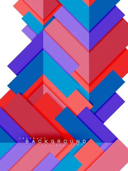 Formas geométricas abstratas multicoloridas, fundo de geometria para banner web — Vetor de Stock