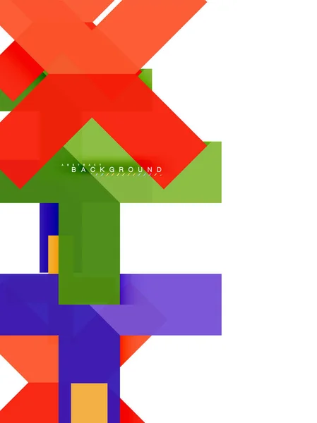 Barevné abstraktní geometrické tvary, geometrie pozadí pro web banner — Stockový vektor