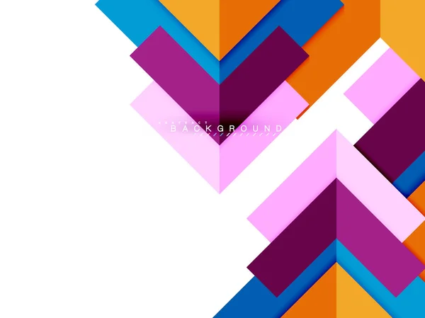 Formas geométricas abstractas multicolores, fondo de geometría para banner web — Vector de stock