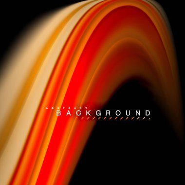 Sıvı karıştırma renkler dalga arka plan tasarlamak vektör. Renkli örgü dalgalar