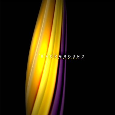 Sıvı karıştırma renkler dalga arka plan tasarlamak vektör. Renkli örgü dalgalar