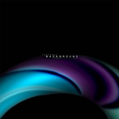 Sıvı karıştırma renkler dalga arka plan tasarlamak vektör. Renkli örgü dalgalar